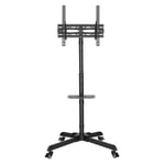 Audizio MFS30 Floor TV Monitor Stand on Wheels, Adjustable, 32 - 65" 35kg VESA