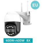 Merkmak - Camera de Surveillance exterieure ip 8MP 4K WiFi Double objectif couleur Vision nocturne Zoom numerique 8X IP66