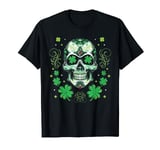 St Patricks Day Shirt Women Men Lucky Sugar Skull T-Shirt