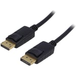 Cable DisplayPort 1.2 male des deux cotes 1.8m noir