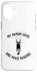 Coque pour iPhone 16 Plus My Human Loves Nichoir à oiseaux pour chat