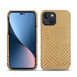 Coque cuir Apple iPhone 14 Plus - Coque arrière - Serpent sabbia ( Pantone #D2BA92 ) - NOREVE - Neuf