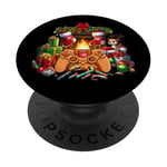 Christmas Gamer Controller Xmas Gaming Men Boys Kids Youth PopSockets Adhesive PopGrip