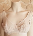 Soutien-gorge Generous broderie fleur blanc neuf taille 90C marque Dim (g)