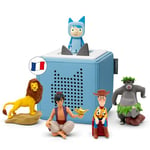 tonies Coffret Mes Premiers Héros Disney Bleu avec 1 Figurine Créatif, boîte à Histoire et Musique pour Enfant 3 à 7 Ans, conteur d'histoire Robuste & Facile à Utiliser avec 4 Figurines Disney