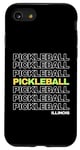 Coque pour iPhone SE (2020) / 7 / 8 Pickleball Illinois Pickleball Retro Paddle Pickleball