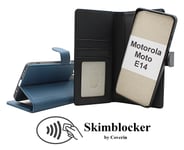 Skimblocker Motorola Moto E14 Magnet Plånboksfodral (Svart)