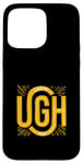 Coque pour iPhone 15 Pro Max University Varsity-Gold UGH ! Mood Varsity-Jaune Doré