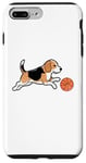 Coque pour iPhone 7 Plus/8 Plus Beagle jouant au basket-ball Beagles Chien