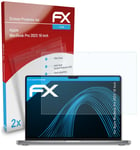 atFoliX 2x Screen Protector for Apple MacBook Pro 2023 16 Inch clear