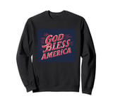 Nice Colors with God bless America Speech Costume Sweatshirt