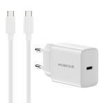 Komplett laddare  OnePlus Pad 3 - 2m kabel & väggladdare USB-C Vit