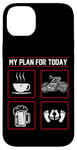 iPhone 14 Plus Classic Motorcycle Biker Plan For Today Coffee Beer Case