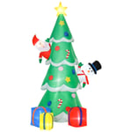 7FT POUND EXTRAS  Christmas Inflatable Tree with Lights & Fun Holiday Decor