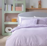 Habitat Reset Cotton Textured Print Lilac Bedding Set-Double Double