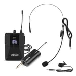 Wireless Bodypack Microphone with Belt Clip, Plug and Play UHF Receiver - WM55B