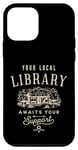 Coque pour iPhone 12 mini Votre bibliothèque locale aime votre soutien rétro