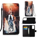 samsung Samsung Galaxy A53 5G Designer PU Case Cat&Tiger