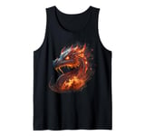 Fire Dragon Artwork Fantasy Tank Top