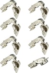 95 Degré Crampons Charnière avec Amortisseur pour Porte Charnières à Fermeture Douce pour Portes Placard Meuble Cuisine Lot de 8