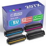 [Avec Puce Lot De 4 Cartouches De Toner Pour Hp 207X Hp 207A Hp W2210X W2211X W2212X W2213X Pour Hp Color Laserjet Pro Mfp M283Fdw Color Laserjet Pro Mfp M282Nw Mfp M283Fdn M255Dw [DYJ071557]