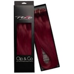 Poze Hairextensions Poze Clip&Go Aidot hiustenpidennykset 5RV Red Pass