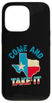 Coque pour iPhone 13 Pro Drapeau du Texas USA Independence Day Come And Take It