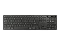 Targus Ecosmart - Tangentbord - Full Size - Antimikrobiell - Trådlös - Bluetooth 5.0, 2.4 Ghz - Qwerty - Brittisk - Svart