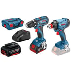 Bosch Skrutrekker GSR 18V-28 + Slagtrekker GDX 18V-180 Komplett