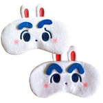 2pcs Sleeping Masks Women Comfortable Sleep Eye Masks Cartoon Rabbit Eye Masks f