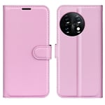 OnePlus 11 Fodral Litchi Rosa