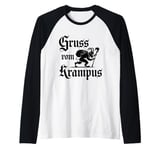 Gruss Vom Krampus Ugly Christmas Monster Men Women Kids Raglan Baseball Tee