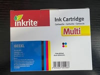 Inkrite Epson 603xl Multipack - 17ml Ink Compatible Cartridge 603XL (pack of 4)