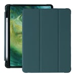 Compatible avec iPad (10,9 Pouces), étui Pliable en Forme de Y avec Fente pour Stylo, matériau Acrylique, Vert foncé