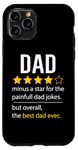 Coque pour iPhone 11 Pro Drôle papa fête des pères blague humour papa fils fille papa papa papa