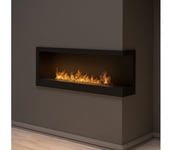 InFire - Kulma BIO takka 45x120 cm 3kW musta