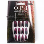 OPI xPRESS/ON Black Purple Press On Nails for a Gel-Like Salon Manicure - Swipe Night