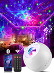 Projecteur Ciel Etoile, 15 Couleurs Veilleuse Enfant, 15 Bruit Blanc Veilleuse Adulte, Bluetooth Veilleuse Bébé Musicale et Lumineuse, Télécommande Projecteur LED Nuage LED Plafond Lampe Plafond