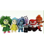 6* Inside Out 23cm Happy Fear plyschleksaker Barnens dockor plysch actionfigurer