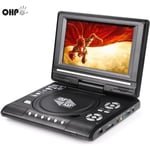 Lecteur DVD portable OHP 9.8" LCD - Compatible avec AVI EVD DVD - Noir