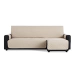 MAXIFUNDAS - Housse de canapé d'angle rembourrée Bras Droit 280 cm - Housse de canapé Extra Souple Beige - Housse de canapé avec Sangles arrière - Housse de Chaise Longue Protector canapé modèle Maui