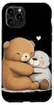 Coque pour iPhone 11 Pro Adorable câlin en peluche pour les amoureux des ours en peluche et des animaux en peluche