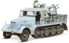 TAMIYA- German 8 Ton Semitrack 20mm Flakvierling Sdkfz 7/1 Véhicule Kit de modélisme, TAM35050, Multicolore, 1:35