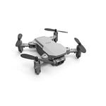 LUXWALLET Nocchi Mini 3D Drone avec HD Caméra et Transporteur Cas, 10km/h-80 Mètre Distance, Argent