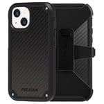 CASE-MATE Pelican Shield Series Coque en Kevlar pour iPhone 13, design fin, protection contre les chutes de 6,1 m, Kevlar de 6,5 cm