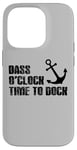 Coque pour iPhone 14 Pro Pêche au bar Bass O'Clock Time To Dock Boating Fisherman