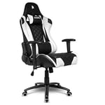 EMPIRE GAMING – Racing 700 Chaise Gamer Fauteuil de Bureau – Pied Métallique – Siège Rembourré et Long – Dossier Inclinable - Accoudoirs 2D - Coussins Lombaires et Nuque