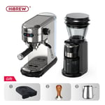 Coffee Maker Cafetera 20 Bar Inox Semi Automatic Super Slim ESE POD& Powder Espr