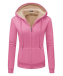 GEEK LIGHTING Sweat à Capuche Femme Polaire Chaud Veste Femme Chic et Elegant Sweatshirt à Capuche Femme Zippé Veste Hoodie Jacket Chaud Automne Hiver S-2XL