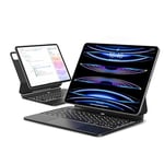 APPS2Car Magic Keyboard for iPad Pro 12.9 inch, Magnetic Floating iPad Pro 12.9 Case with Keyboard, Backlit Bluetooth Slim Portable Keyboard with Trackpad for Apple iPad Pro 12.9 (6th,5th,4th,3rd Gen)